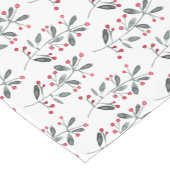 Elegante rode & groene Holly takken kerst Korte Tafelloper (Hoek)