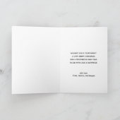 Elegante rode groene typografie kerst Kaart (Binnen)