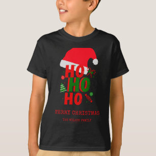 Elegante Rode Groene Witte Prettig Kerstmis T Shir T-shirt