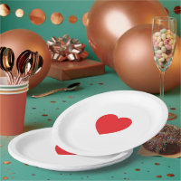 Elegante Rode Hart 9 Inch Persoonlijke Papieren Bo