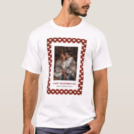 Elegante Rode Harten Gelukkige Valentijnsdag 1 Fot T-shirt