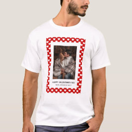 Elegante Rode Harten Gelukkige Valentijnsdag 1 Fot T-shirt