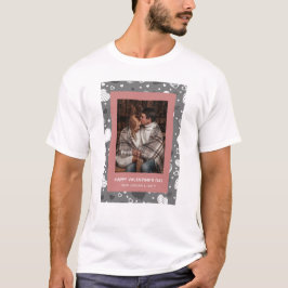 Elegante Rode Harten Gelukkige Valentijnsdag 1 Fot T-shirt
