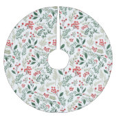 Elegante rode Holly bessen Kerstboom Rok (Voorkant)