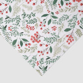 Elegante rode Holly bessen Tissuepapier (Detail)