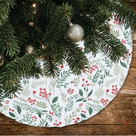 Elegante rode hulstbessen kerstboom rok
