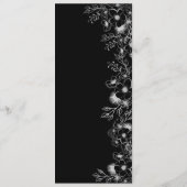 Elegante Rode Huwelijksmenu Menu (Achterkant)