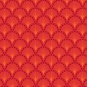 Elegante rode Japanse schubben patroon Cadeaupapier