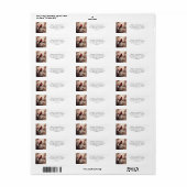 Elegante rode kardinaal en bessen retouradres etiket (Full Sheet)