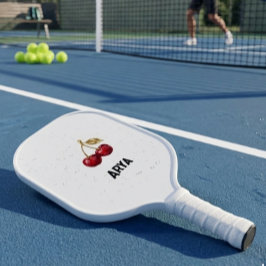 Elegante Rode Kers & Gouden Bladeren Esthetiek Pickleball Paddle