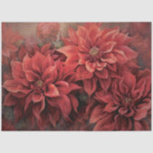 Elegante Rode Kerst Poinsettia voor Decoupage Tissuepapier (Voorkant)