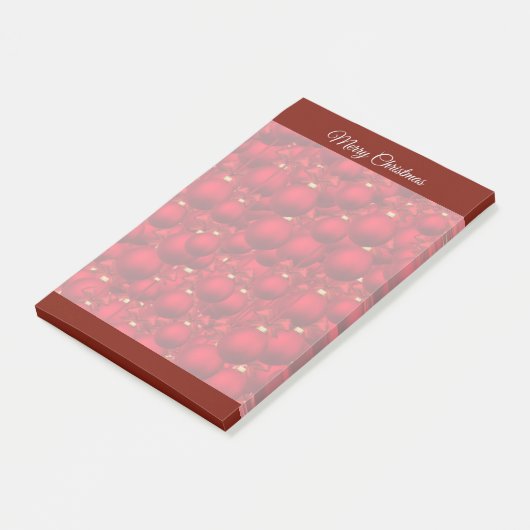 Elegante Rode Kerstnotities Post-it® Notes (Schuin)