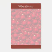 Elegante Rode Kerstnotities Post-it® Notes (Voorkant)