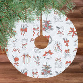 Elegante Rode Kerstvakantie Kerstboom Rok