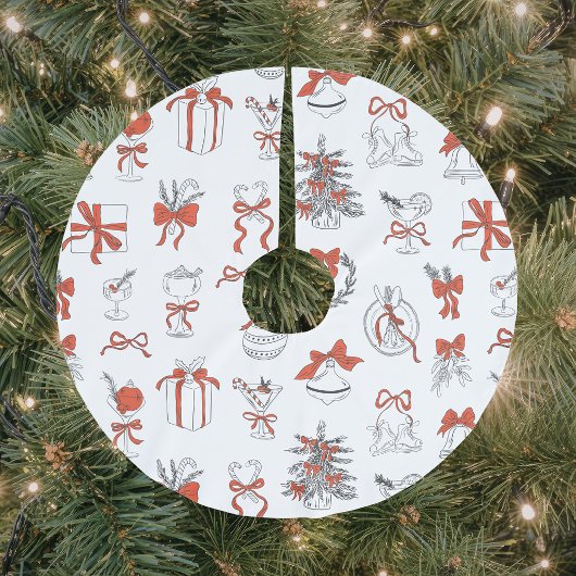 Elegante Rode Kerstvakantie Kerstboom Rok