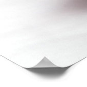 Elegante rode kerstversiering met sneeuwvlok poster (Hoek)