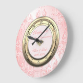 Elegante rode krullen 50ste huwelijksverjaardag grote klok (Hoek)