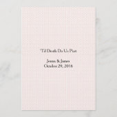 Elegante Rode Lace Skull Calavera Wedding Menu Kaa (Achterkant)