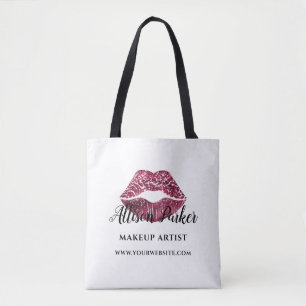 Elegante rode lippen Elegante make-up artist Tote Bag