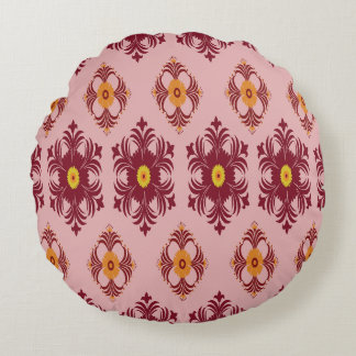 Elegante rode mandala geometrische slaapkamer- en rond kussen