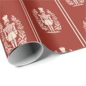 Elegante rode notenkraker cadeaupapier (Rol Hoek)