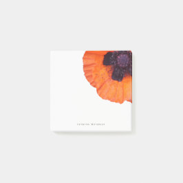 Elegante Rode Oranje Klaproos Persoonlijk Post-it® Notes