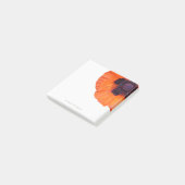 Elegante Rode Oranje Klaproos Persoonlijk  Post-it® Notes (Schuin)