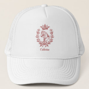 Elegante  Rode Paard Laurel Crown Naam Trucker Pet