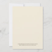 Elegante Rode Penseelstreek Kerstvakantie Feestje Kaart (Achterkant)