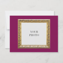 Elegante rode persoonlijke foto Lijst en tekst