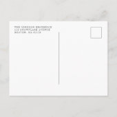 Elegante rode poinsettia kerstbrunch uitnodiging briefkaart (Achterkant)