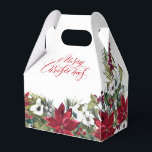 Elegante Rode Poinsettia Prettig Kerstfeest Bedankdoosjes<br><div class="desc">Elegante Rode Poinsettia Kerst Favorietendoos.
 Ga voor verdere aanpassing naar de link "verder aanpassen" en gebruik onze ontwerp tool om deze template aan te passen. Als je hulp nodig hebt of overeenkomende items wil,  neem dan contact met me op.</div>