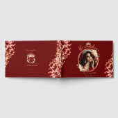 Elegante rode quinceañera viering Spaans Gastenboek (Volledig)