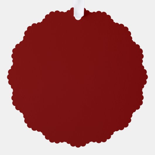 Elegante Rode Rendier Aangepaste Prettig Kerstfees Ornament Kaart (Achterkant)