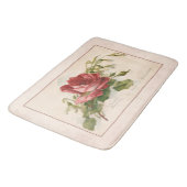 Elegante  rode roos badmat (Gekanteld)