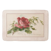 Elegante  rode roos badmat (Voorkant)