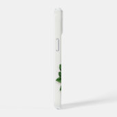 Elegante rode roos bloem kader iPhone 15 case (Rechterkant)