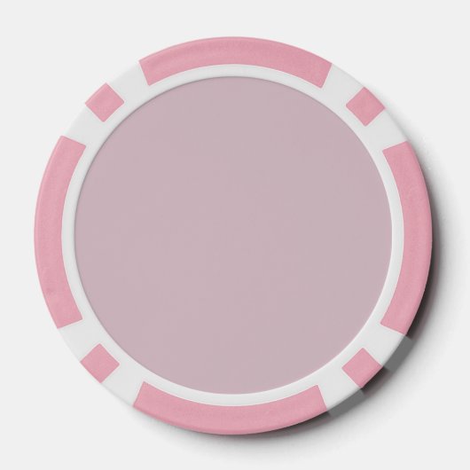 Elegante rode roos bloem roze poker chips (Achterkant)