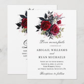 Elegante rode roos bloemige Christelijke bijbel br Kaart (Voorkant / Achterkant)