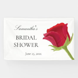 Elegante Rode Roos Bruids Shower  Spandoek