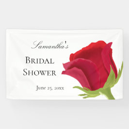 Elegante Rode Roos Bruids Shower  Spandoek