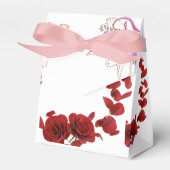 Elegante rode roos bruiloft gunstbox bedankdoosjes (Voorkant Zijde)