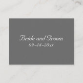 Elegante Rode Roos Bruiloft Tafelkaart Plaatskaartje (Achterkant)