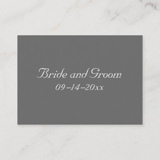 Elegante Rode Roos Bruiloft Tafelkaart Plaatskaartje (Achterkant)