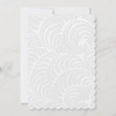 Elegante rode roos bruiloft uitnodiging (Achterkant)