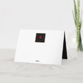 Elegante rode roos elke leeftijd foto verjaardag kaart (Achterkant)