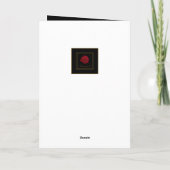 Elegante rode roos elke leeftijd verjaardag kaart (Achterkant)