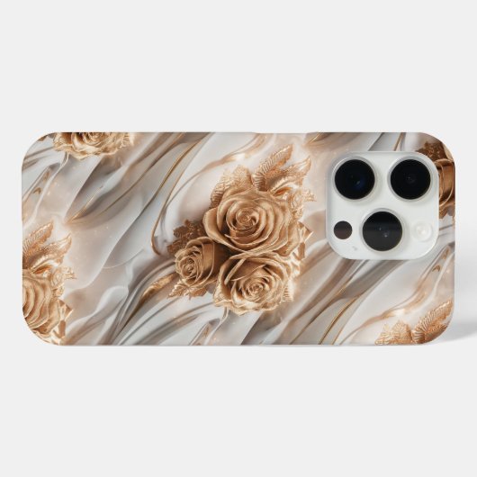 Elegante rode roos goud #6 Case-Mate iPhone case (Achterkant (horizontaal))