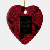 Elegante rode roos - keramisch ornament (Rechts)