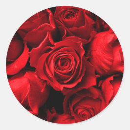 Elegante rode roos Sticker